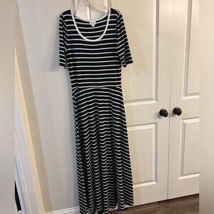 Lularoe Striped Maxi Dress XL